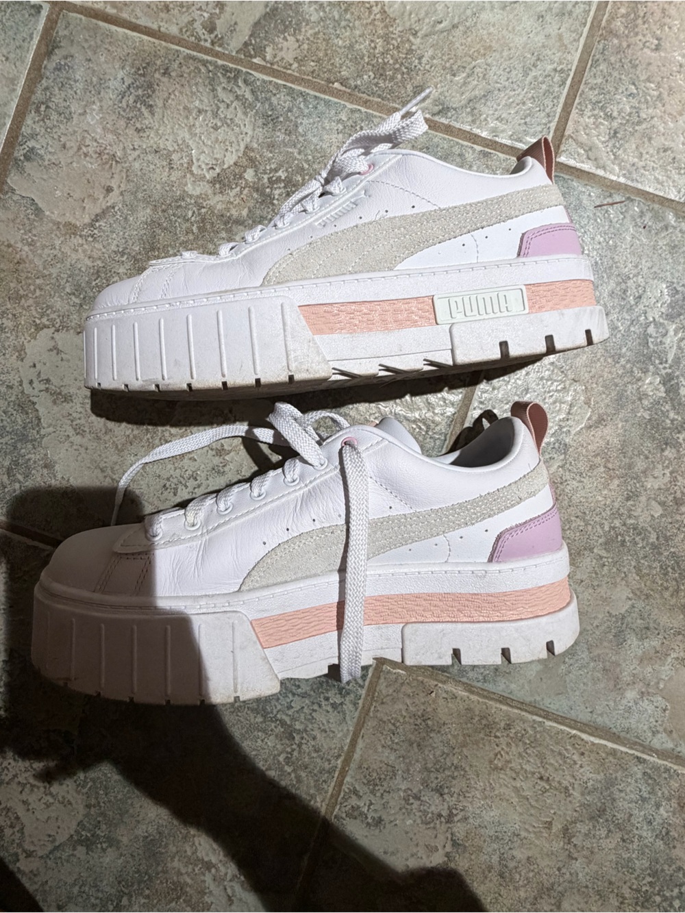 Puma Women's White platform Sneakers